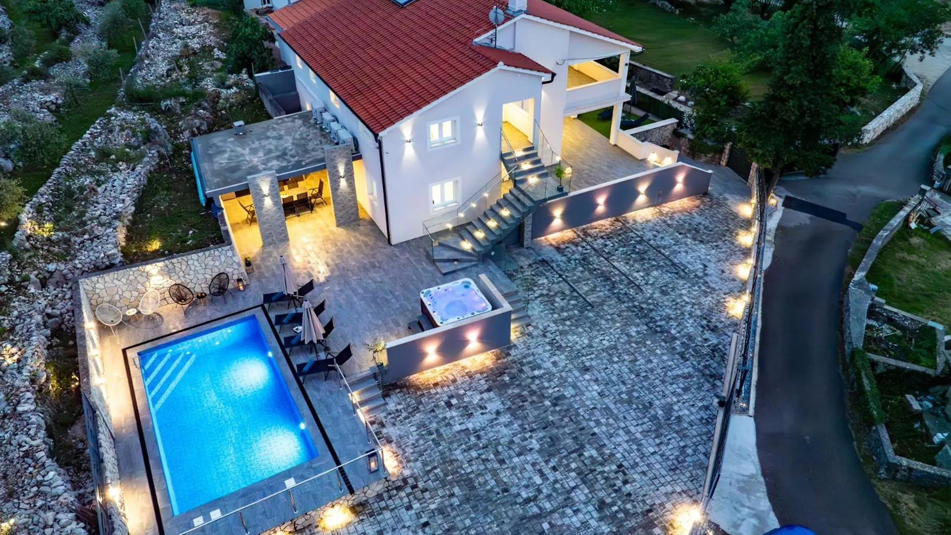 Adri Villa With Private Heated Pool, Jacuzzi, Sauna & Gym Kras Croatia